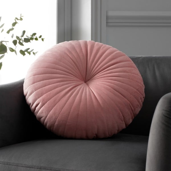 Pernă decorativă din catifea ø 40 cm Round Soft Touch – Catherine Lansfield-image-1