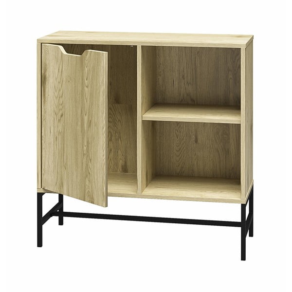 Bibliotecă cu aspect de stejar 76x76 cm Modine - Støraa-image-2