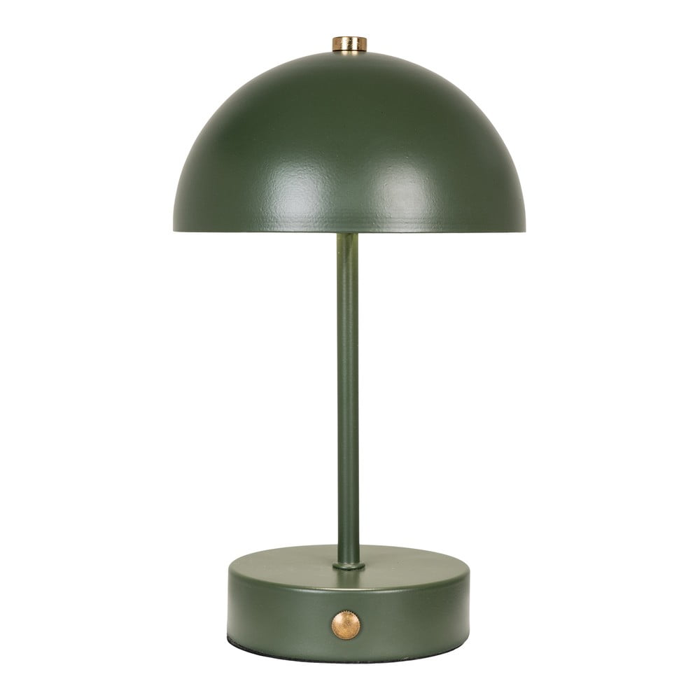 Veioză verde-închis LED cu abajur din metal (înălțime 25 cm) Holt – House Nordic