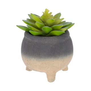 Plantă artificială în ghiveci de ciment Kave Home Sedum Lucidum