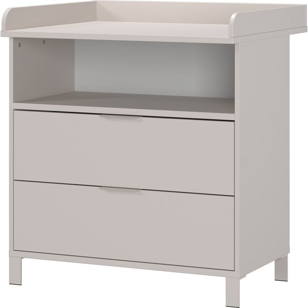 Comodă de copii, crem, cu masă de schimbat 89x102x77 cm Alkmaar – Germania-image-2