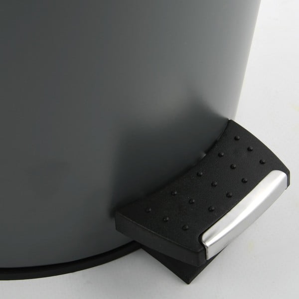 Coș de gunoi gri închis cu pedală din oțel 3 l   Adonis – Spirella-image-4