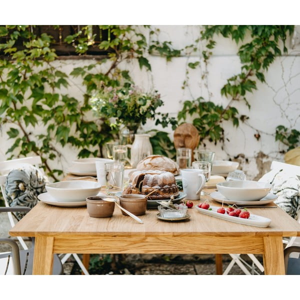 Masă dining din lemn de stejar Rowico Filippa, 140 x 90 cm-image-1