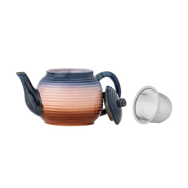 Ceainic albastru/portocaliu cu filtru din ceramică 890 ml Tatum – Bloomingville-image-4