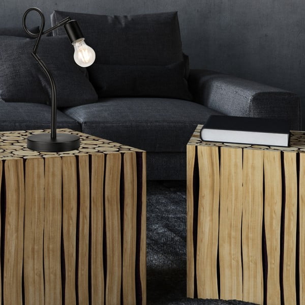 Veioză neagră (înălțime 42 cm) Harry – LAMKUR-image-2