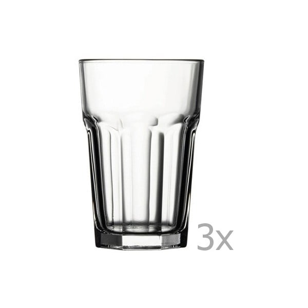 Set 3 pahare Paşabahçe Casual, 415 ml