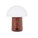 Veioză albă/în culoare naturală închisă LED (înălțime 12,5 cm) Alice Mushroom – Gingko