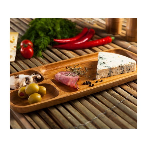 Tavă pentru servit din bambus Bambum Fila, 32 x 14 cm-image-2