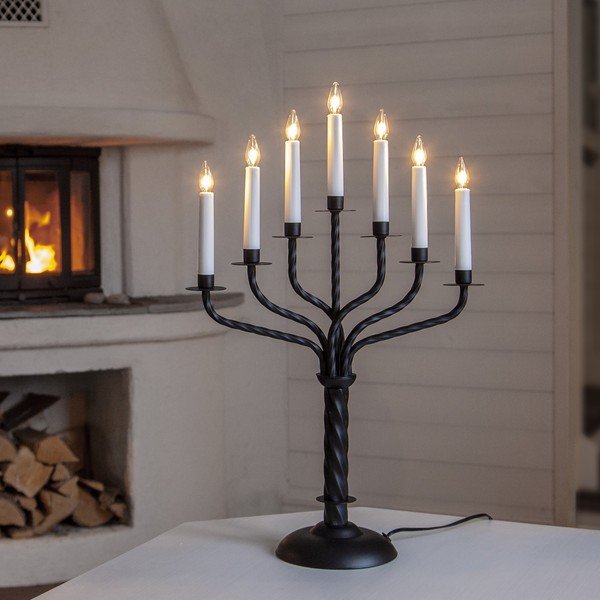 Decorațiune luminoasă de Crăciun neagră Bore – Star Trading-image-1