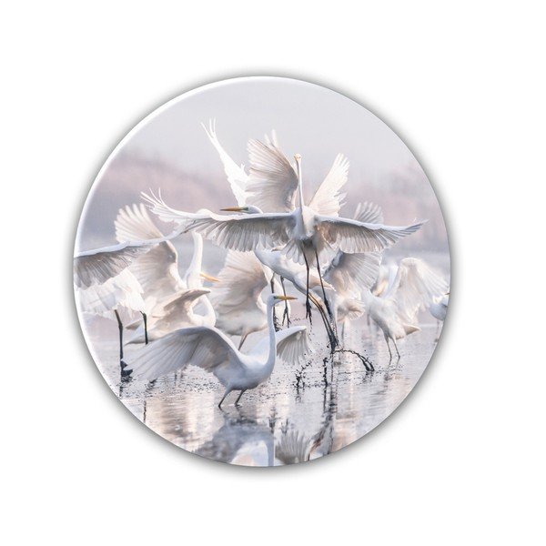 Decorațiune perete Styler Ring Herons, ø 70 cm-image-1