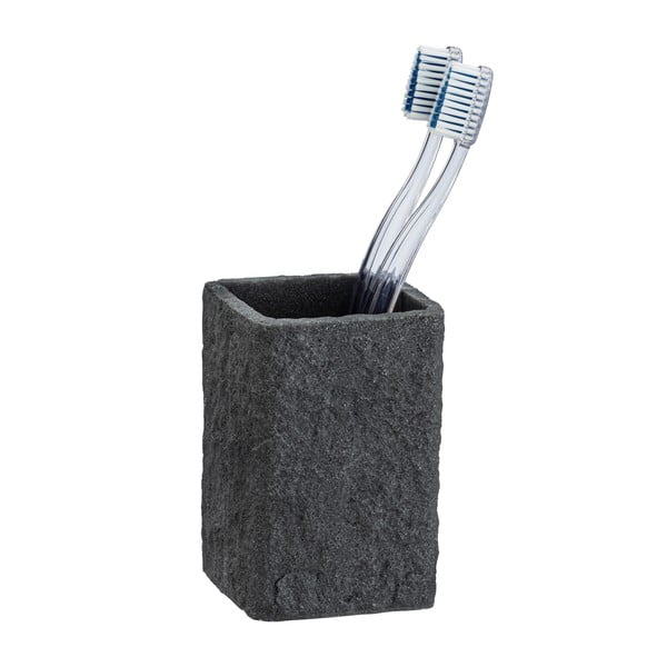 Suport pentru periuțe de dinți Wenko Villata, gri închis-image-2