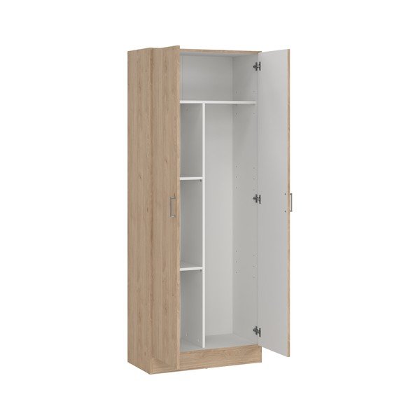 Șifonier în culoare naturală cu aspect de lemn de stejar 70x181x36 cm Focus – Tvilum-image-2