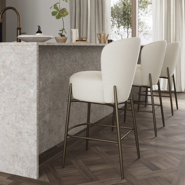 Scaun de bar gri deschis (înălțime șezut 68 cm) Orbit – DAN-FORM Denmark-image-2