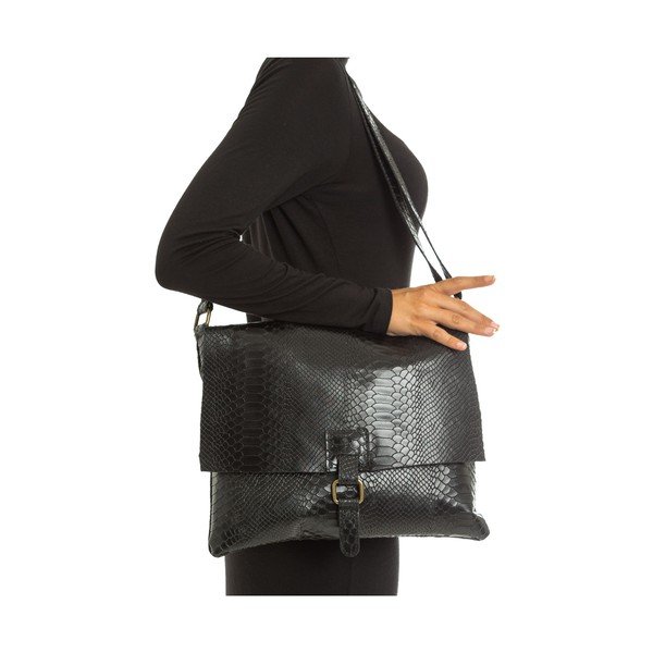 Poșetă din piele Isabella Rhea no. 8043, neagră-image-3