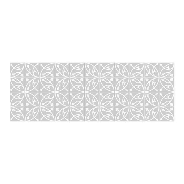 Covor din vinilin Floorart Corazones Gris, 50 x 140 cm
