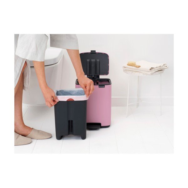 Coș de gunoi roz cu pedală din oțel 7 l Bo – Brabantia-image-2