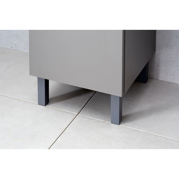 Picioare de mobilier din plastic gri 2 buc  - Pelipal-image-1