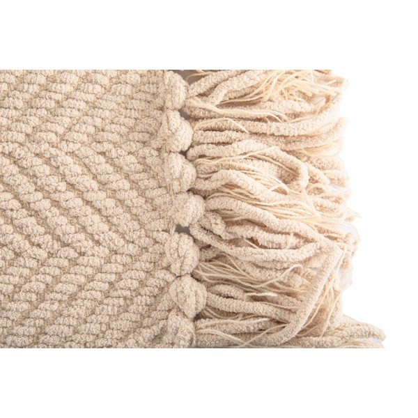 Pătură albă/bej din janilie 130x170 cm Renee – Tiseco Home Studio-image-2