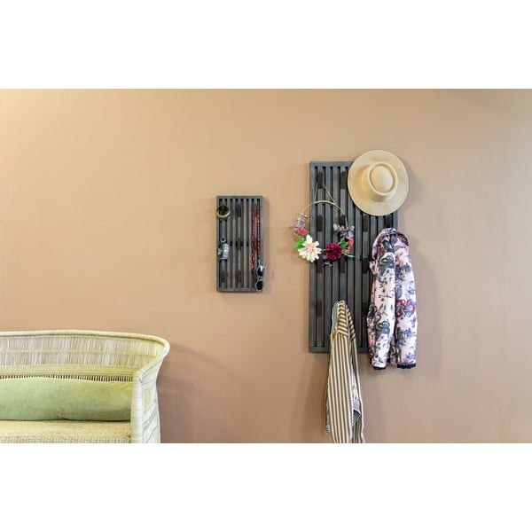 Cuier de perete maro închis din lemn de stejar 24 cm Parco – Spinder Design-image-3