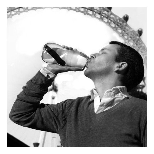 Sticlă și cărbune activ Black + Blum Eau Good, 800 ml, albastru-image-4