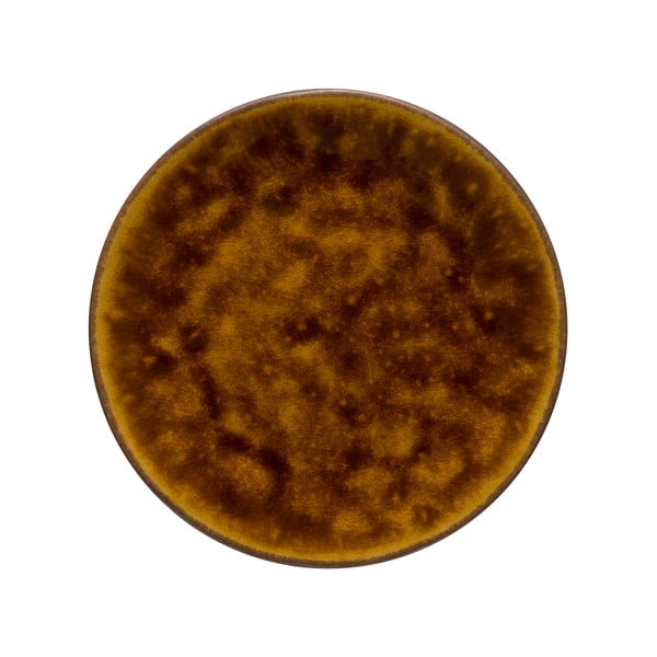 Platou din gresie ceramică Costa Nova Roda, ⌀ 22 cm, maro