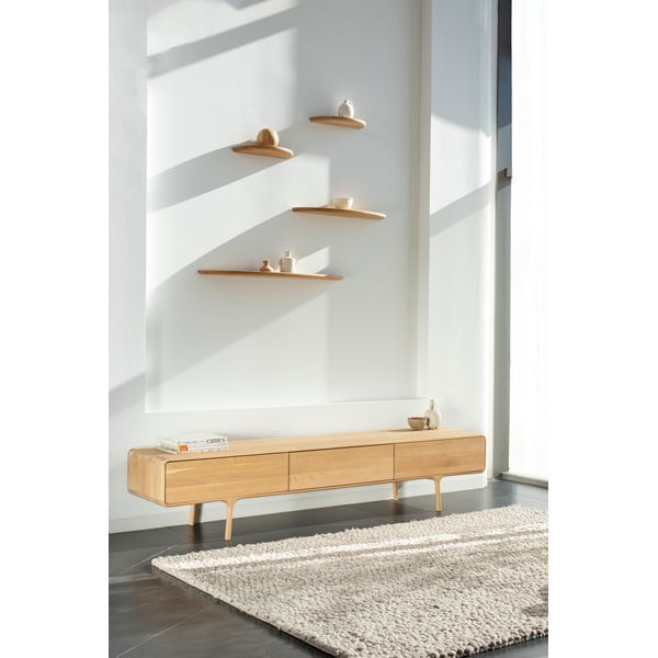 Raft din lemn de stejar 100 cm Mu – Gazzda-image-4