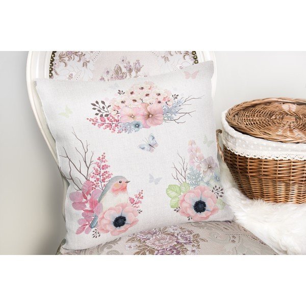 Față de pernă cu amestec din bumbac Minimalist Cushion Covers Bird Modern, 45 x 45 cm-image-1