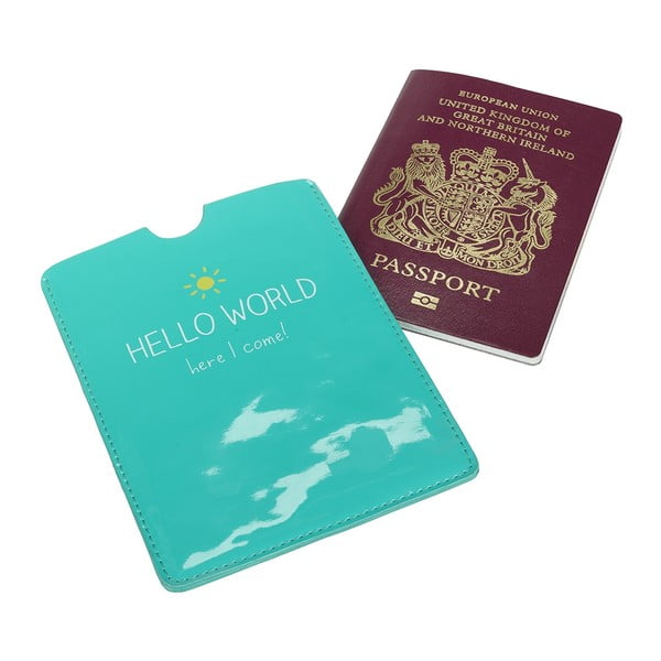 Husă pentru pașaport Happy Jackson Hello World