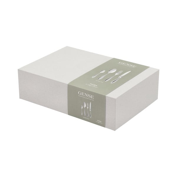 Tacâmuri argintii din oțel inoxidabil 16 buc. Indra – Gense-image-3