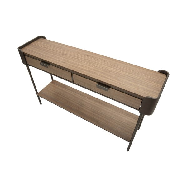 Masă consolă maro din lemn de brad 31x120 cm Toronto – Mauro Ferretti-image-4