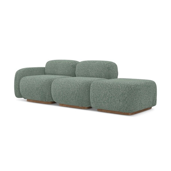 Șezlong modular verde deschis (cu colț pe partea stângă) Ailani – Makamii-image-2