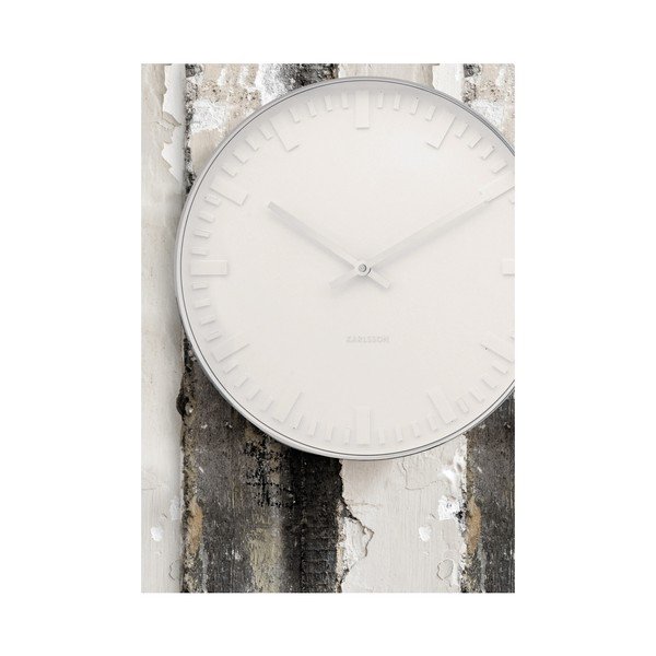 Ceas de perete Present Time Mr. White Steel-image-2