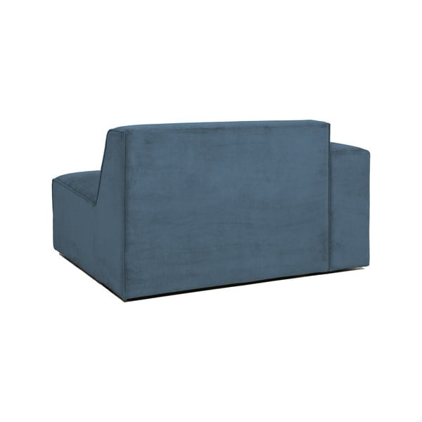 Modul pentru canapea albastru cu tapițerie din catifea reiată  (cu colț pe partea stângă ) Sting – Scandic-image-2