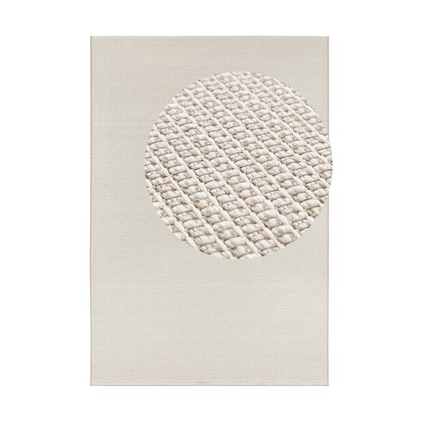 Covor adecvat și pentru exterior Elle Decoration Secret Millau, 80 x 150 cm, crem bej