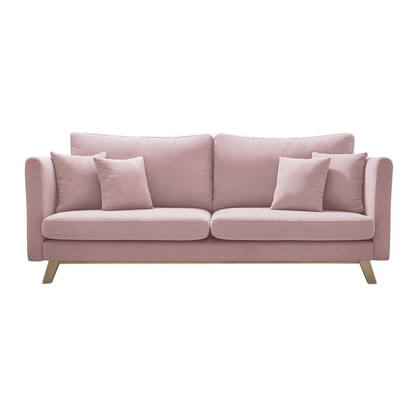 Canapea extensibilă Bobochic Paris Triplo, roz