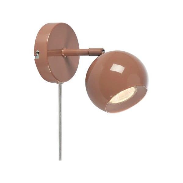 Aplică de perete maro cu alimentare la priză Pop – Markslöjd