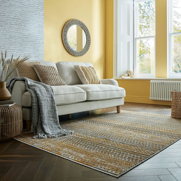 Covor galben muștar 200x300 cm Camino – Flair Rugs-image-1
