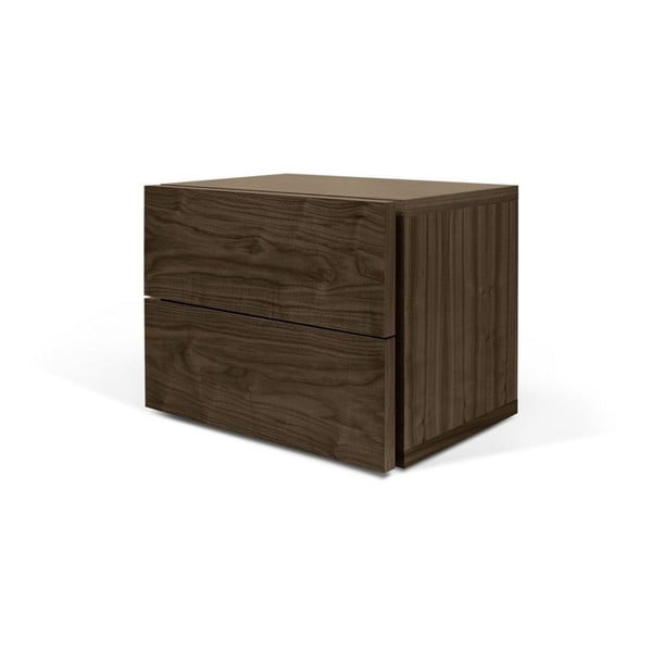 Noptieră cu 2 sertare TemaHome Aurora, maro -image-2