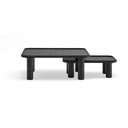 Set 2 măsuțe auxiliare Teulat Nest, negru