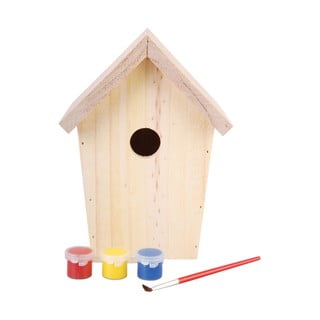 Căsuță din lemn pentru păsări cu culori incluse Esschert Design