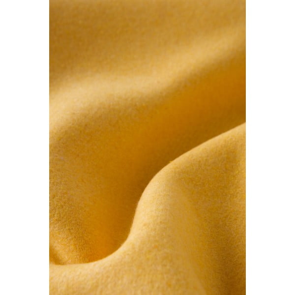 Pled din amestec de bumbac Euromant Basics, 140 x 180 cm, galben-image-3
