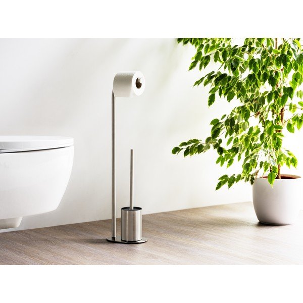 Suport pentru hârtie igienică argintiu mat din oțel inoxidabil Levante – Wenko-image-1