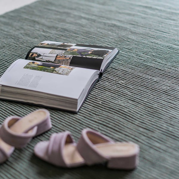 Covor tip traversă verde din iută 75x245 cm Ribbon – Mette Ditmer Denmark-image-3