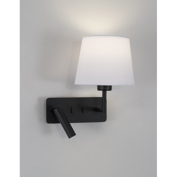 Aplică de perete albă/negru-mat cu structură flexibilă din aluminiu Savona – Nova Luce-image-4
