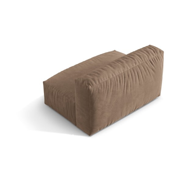 Modul pentru canapea modulară maro deschis cu tapițerie din catifea (de mijloc) Martina – Micadoni -image-2