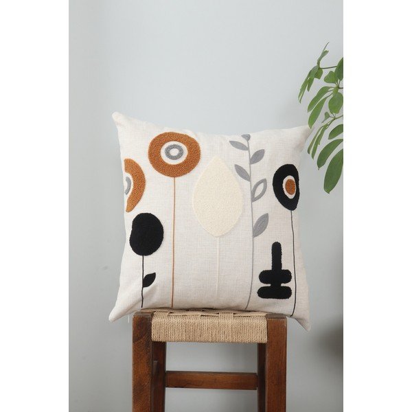 Față de pernă din in 43x43 cm Sunflower – Mioli Decor-image-1