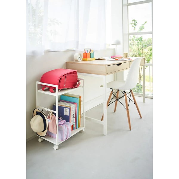 Etajeră pe roți albă din metal 42x60 cm Tower – YAMAZAKI-image-2