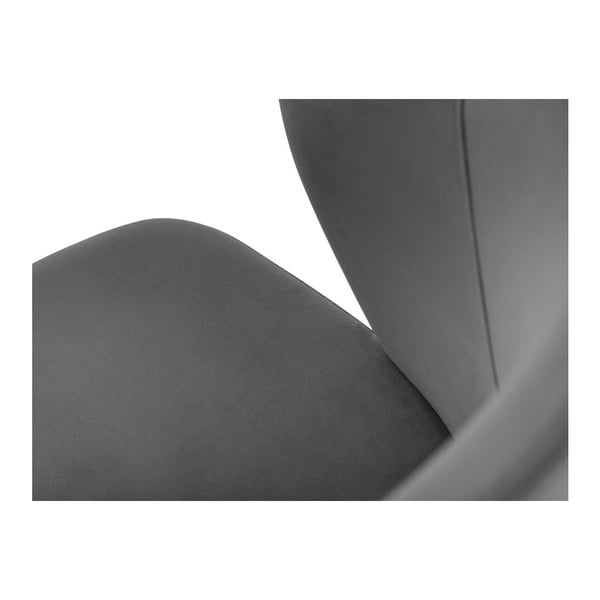 Scaun de sufragerie gri închis cu cotiere tapițat Elpis – Windsor & Co Sofas-image-4