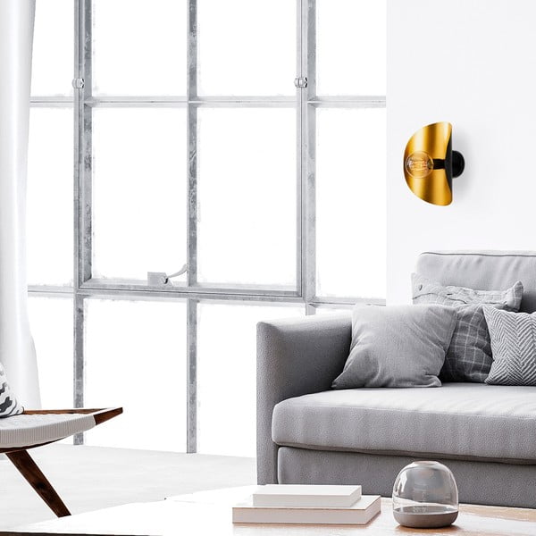 Aplică de perete neagră/aurie Sivani – Opviq lights-image-4