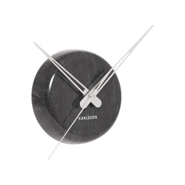Ceas de perete Present Time Marble Dot, negru-image-1